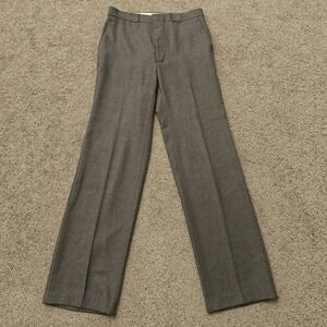 Vintage Angels Flight Tobias Kotzin Mens 32L Brown Dress Slacks Flat Front USA